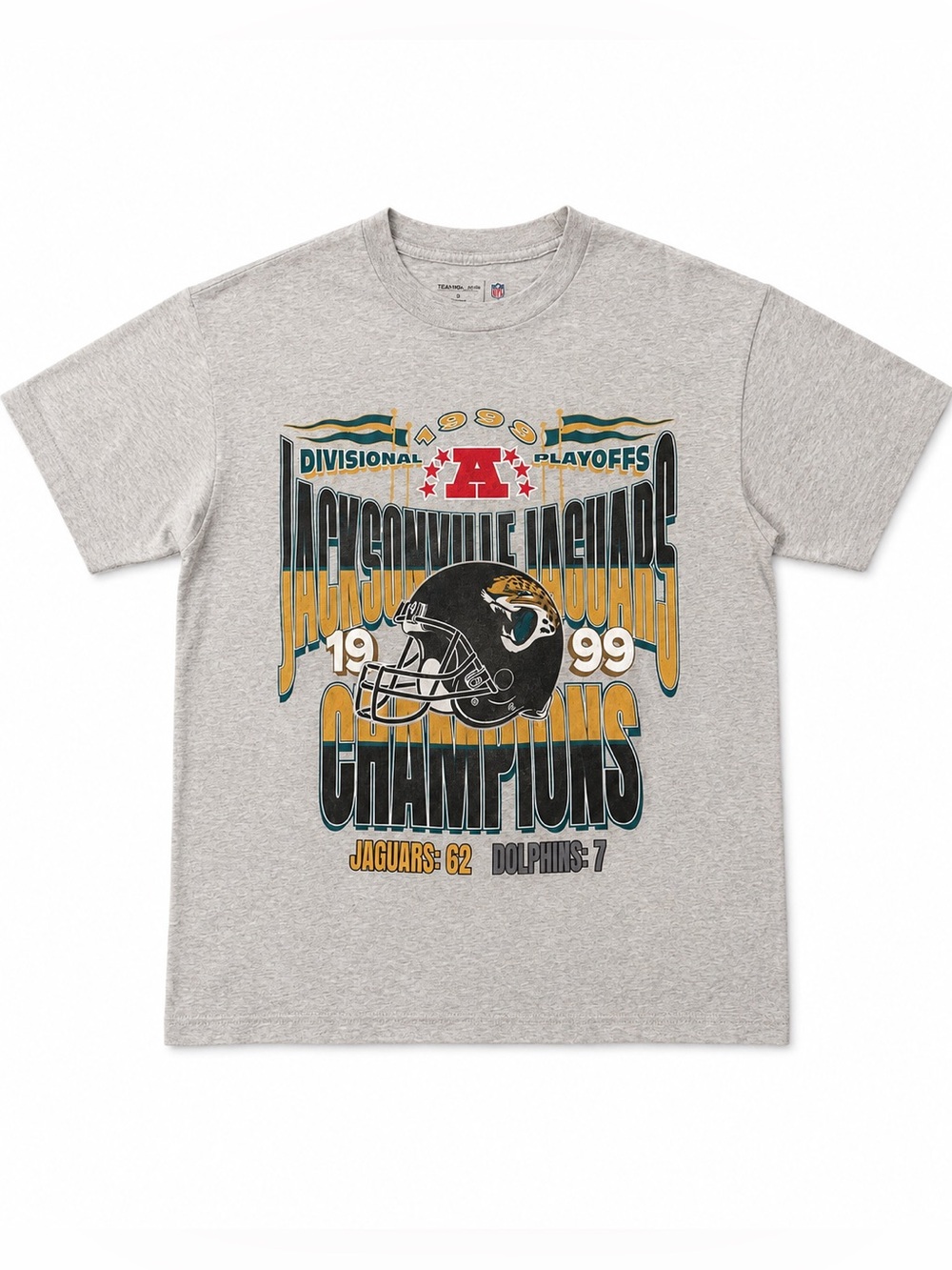 Jacksonville Jaguars 1999 Divisional Playoffs Champions T-Shirt - Gray